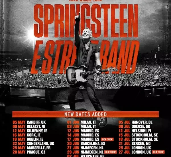 Bruce Springsteen 2024 Europe and UK tour