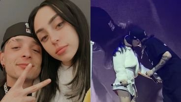 Peso Pluma and Nicki Nicole confirm their relationship in the middle of the show with a good kiss - Reggaeton.com