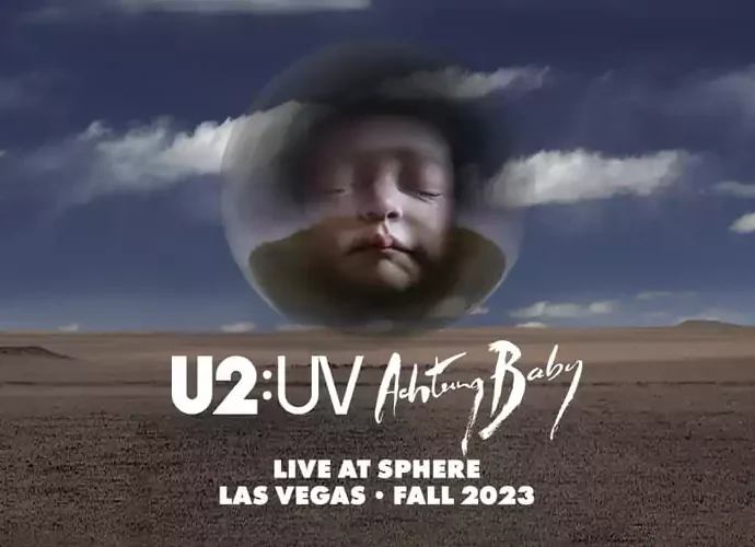 U2:UV Achtung Baby Live At Sphere 2023 tour poster