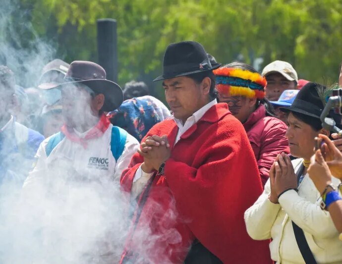 Leonidas Iza Ecuador Indigenous GettyImages 1249704708