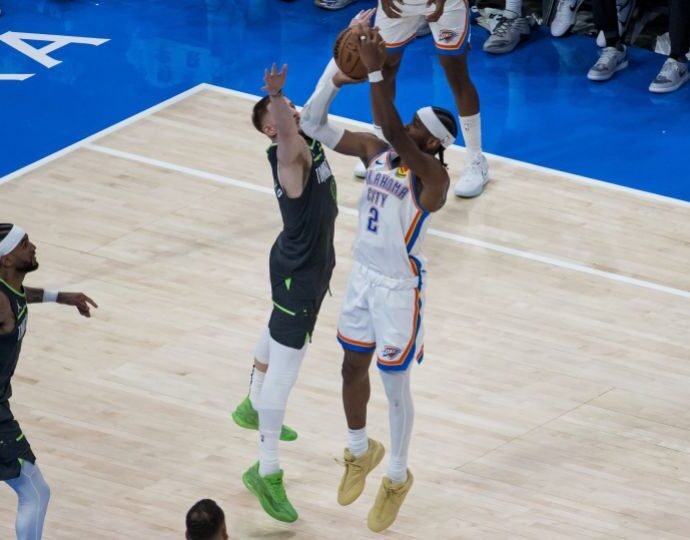 2025 05 21T025544Z 194617686 MT1USATODAY26239316 RTRMADP 3 NBA PLAYOFFS MINNESOTA TIMBERWOLVES AT OKLAHOMA CITY THUNDER 1747814334