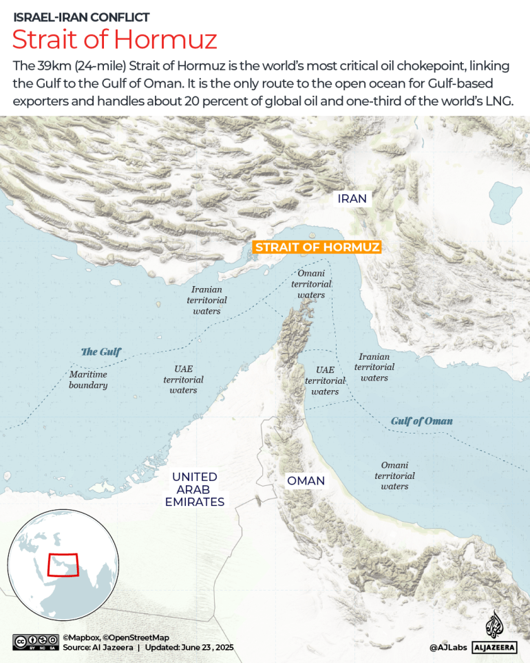 INTERACTIVE Strait of Hormuz Map Iran Israel 1750677677