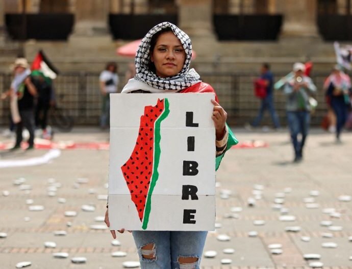 2024 01 28T145412Z 1729960482 RC2KQ5AJOXYA RTRMADP 3 ISRAEL PALESTINIANS COLOMBIA PROTEST 1754554290