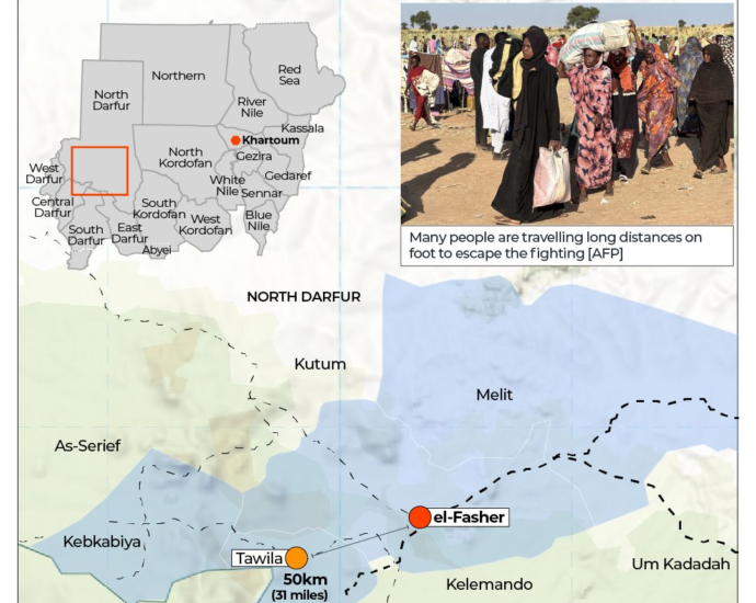INTERACTIVE More than 80000 displaced from el Fasher Sudan Tawila 1762410360