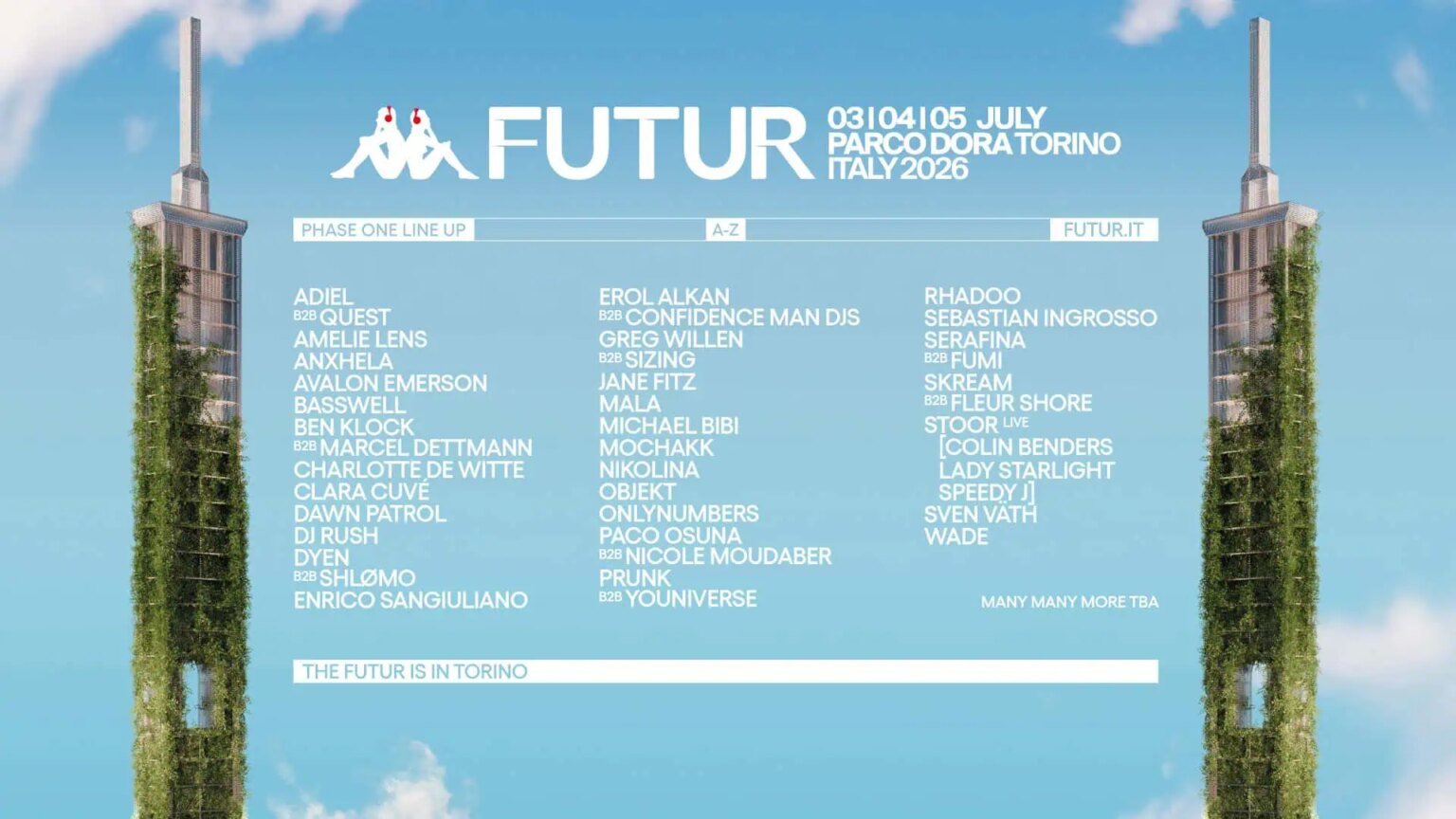 kappa futur festival 2026 announces first line up poster