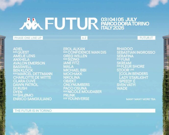 kappa futur festival 2026 announces first line up poster