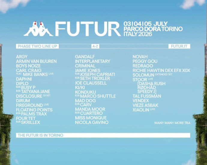 kappa futurfestival 2026 announces phase 2 lineup poster scaled
