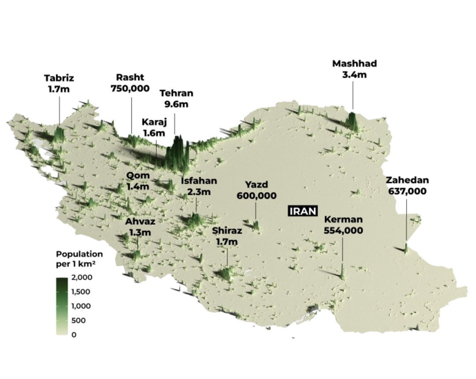 INTERACTIVE Iran population density FEB26 2026 1772104770