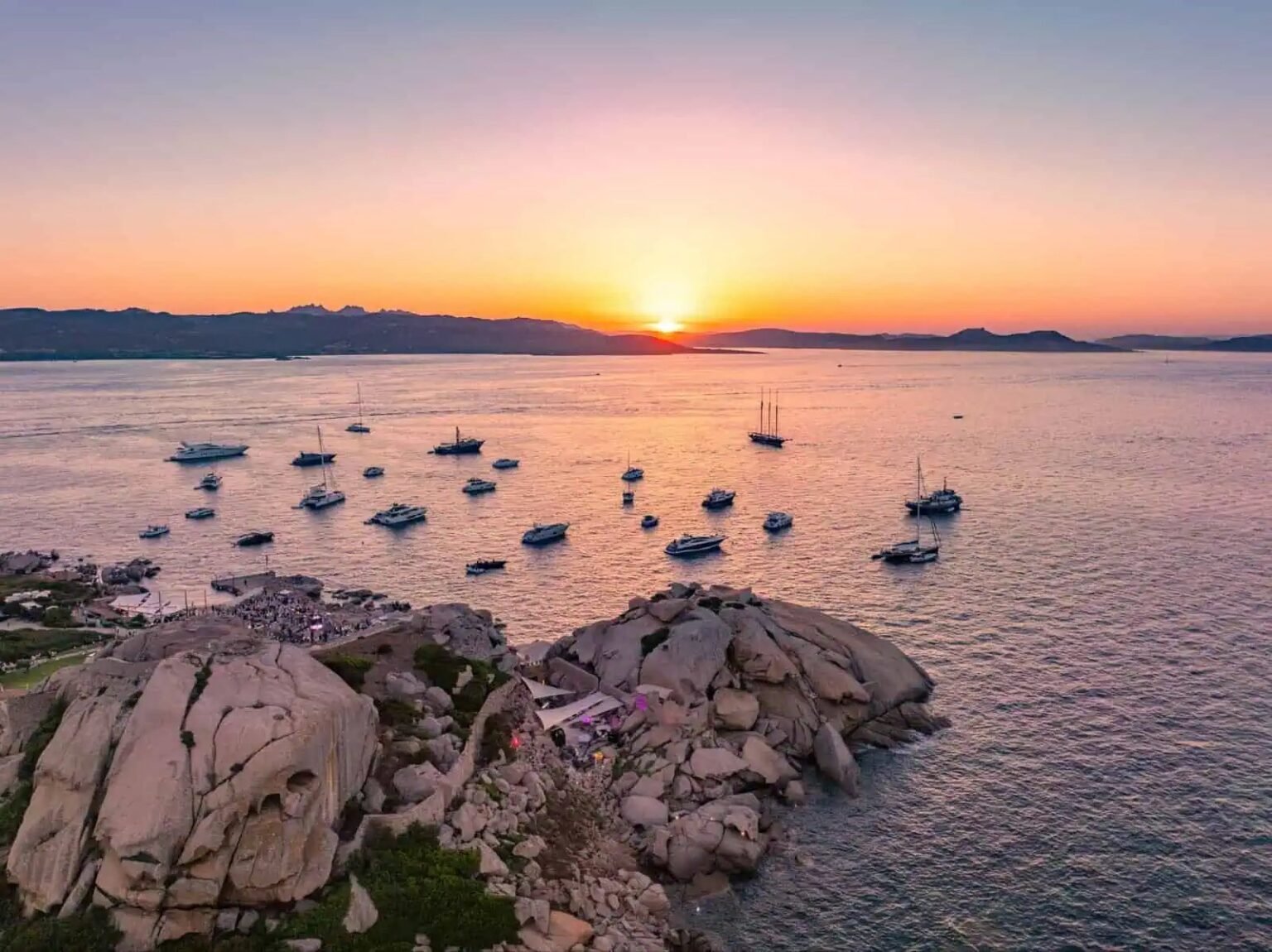 phi beach sardinia costa smeralda sunset